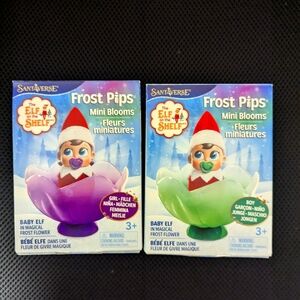 New frost pips elf on the shelf blue eyes boy and girl baby 2 pieces